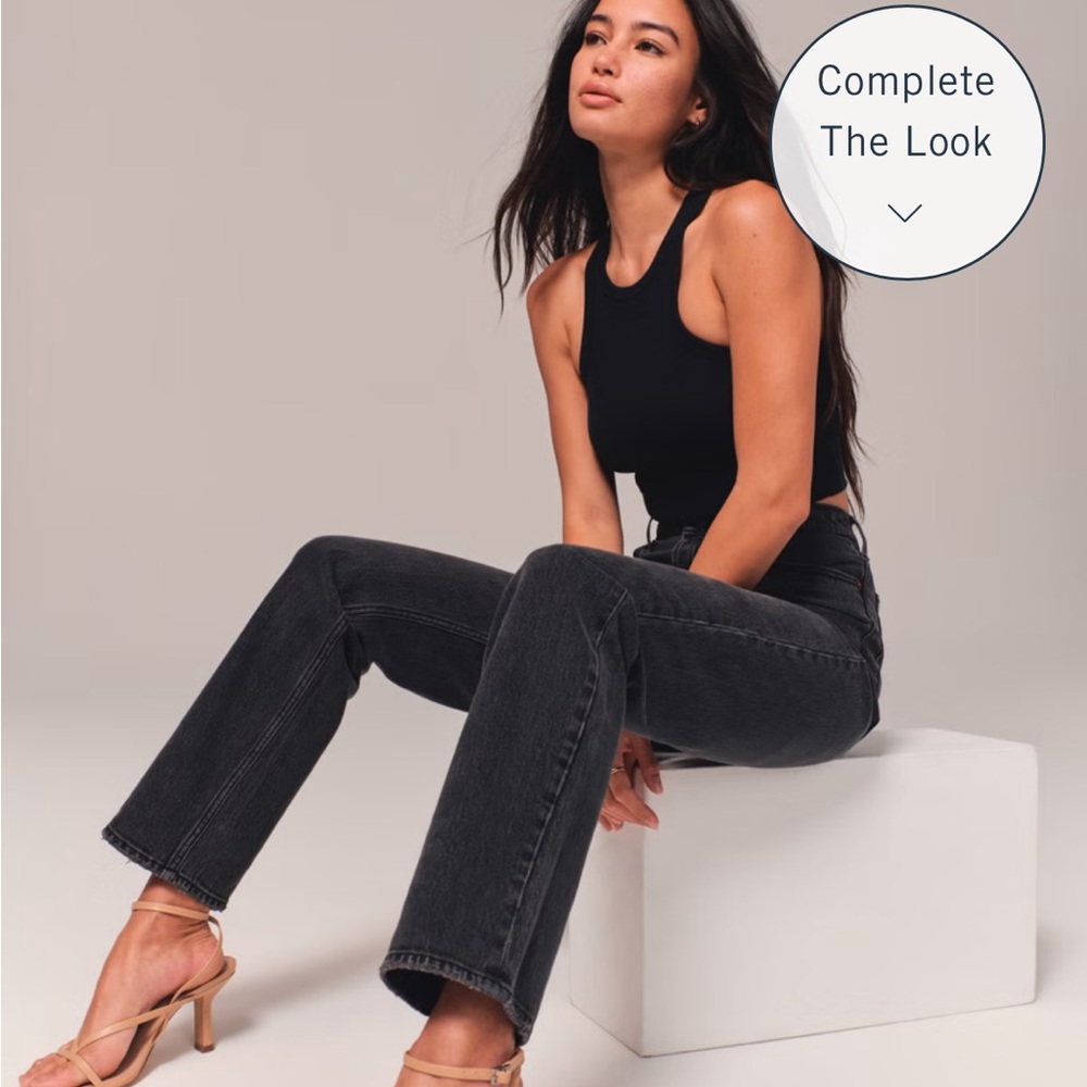 Abercrombie 90s high rise jeans 25 extra short